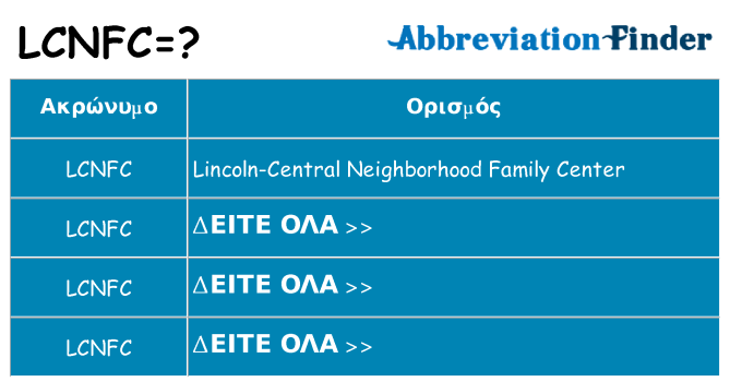 Τι σημαίνει lcnfc ηρεμήσει