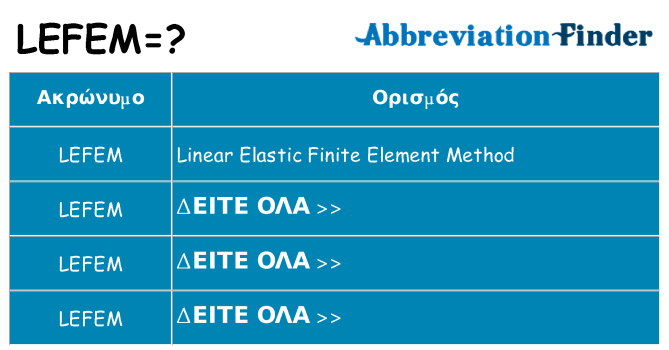 Τι σημαίνει lefem ηρεμήσει