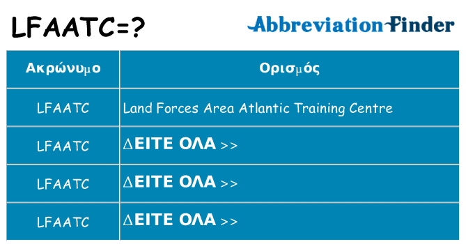 Τι σημαίνει lfaatc ηρεμήσει