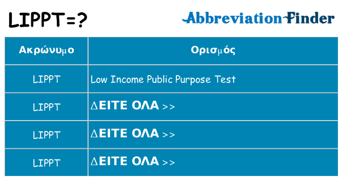 Τι σημαίνει lippt ηρεμήσει