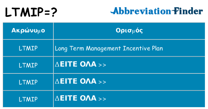 Τι σημαίνει ltmip ηρεμήσει
