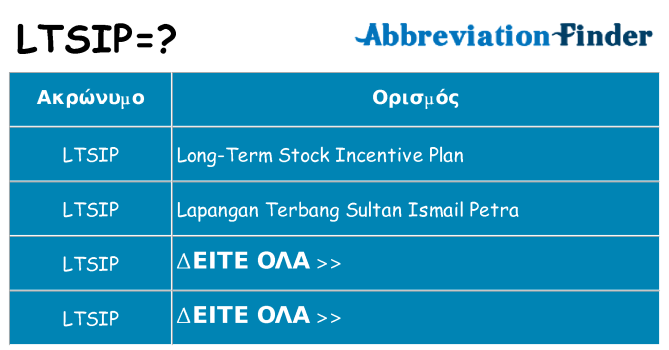 Τι σημαίνει ltsip ηρεμήσει
