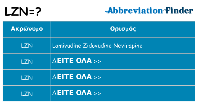 Τι σημαίνει lzn ηρεμήσει