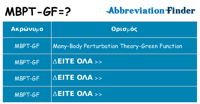 Τι σημαίνει mbpt-gf ηρεμήσει