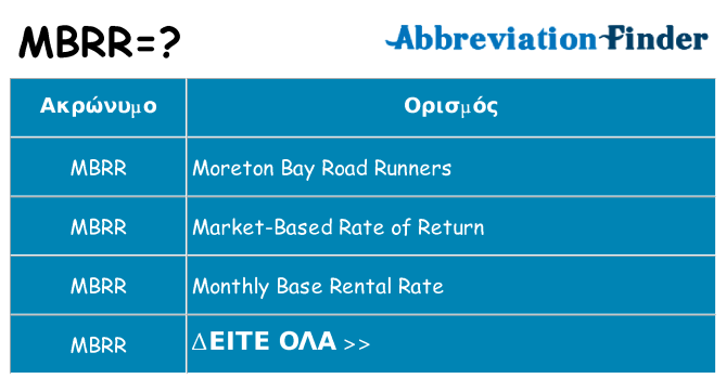 Τι σημαίνει mbrr ηρεμήσει