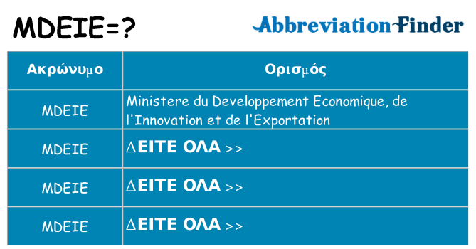 Τι σημαίνει mdeie ηρεμήσει