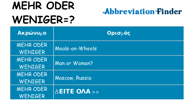 Τι σημαίνει mehr-oder-weniger ηρεμήσει