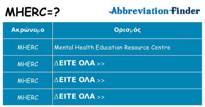 Τι σημαίνει mherc ηρεμήσει