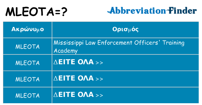 Τι σημαίνει mleota ηρεμήσει