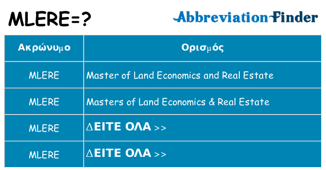 Τι σημαίνει mlere ηρεμήσει