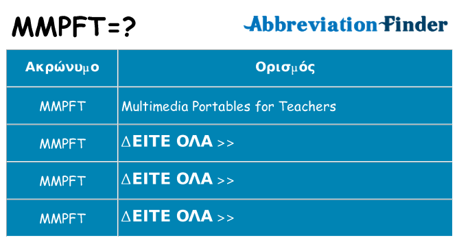 Τι σημαίνει mmpft ηρεμήσει