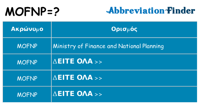Τι σημαίνει mofnp ηρεμήσει