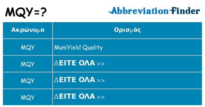 Τι σημαίνει mqy ηρεμήσει