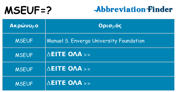 Τι σημαίνει mseuf ηρεμήσει