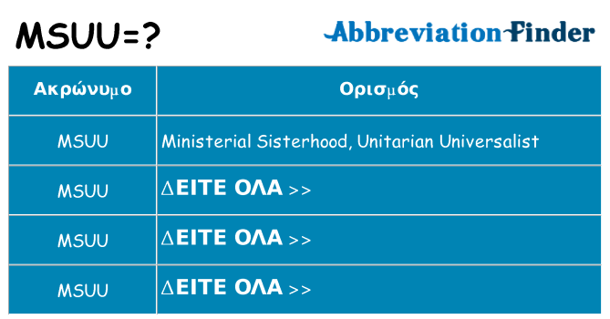 Τι σημαίνει msuu ηρεμήσει