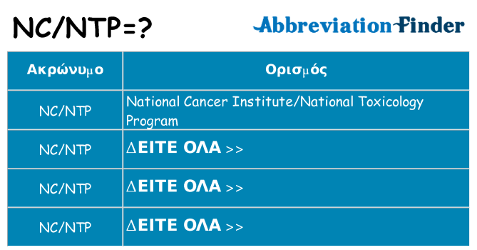 Τι σημαίνει ncntp ηρεμήσει