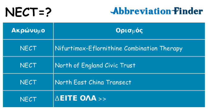 Τι σημαίνει nect ηρεμήσει