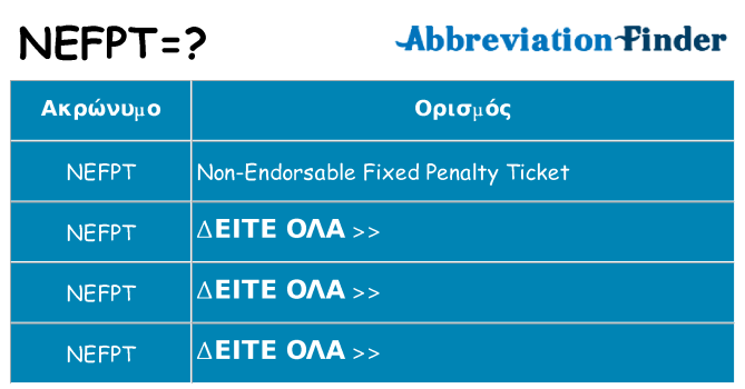 Τι σημαίνει nefpt ηρεμήσει
