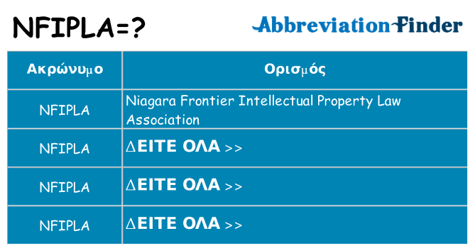 Τι σημαίνει nfipla ηρεμήσει
