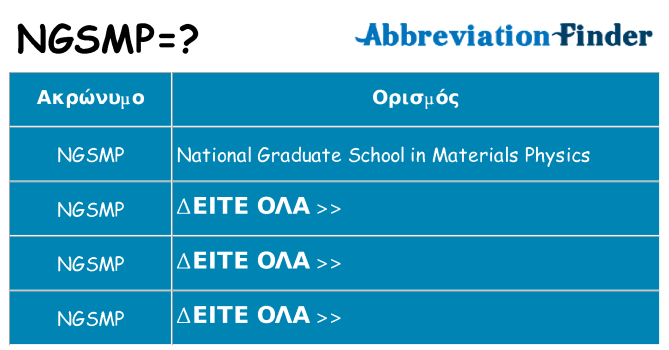Τι σημαίνει ngsmp ηρεμήσει