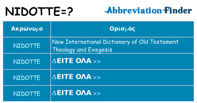 Τι σημαίνει nidotte ηρεμήσει