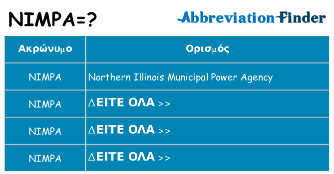 Τι σημαίνει nimpa ηρεμήσει