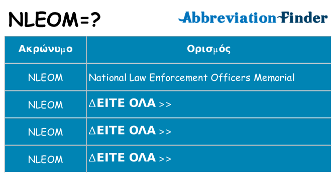 Τι σημαίνει nleom ηρεμήσει