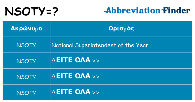 Τι σημαίνει nsoty ηρεμήσει