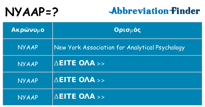 Τι σημαίνει nyaap ηρεμήσει