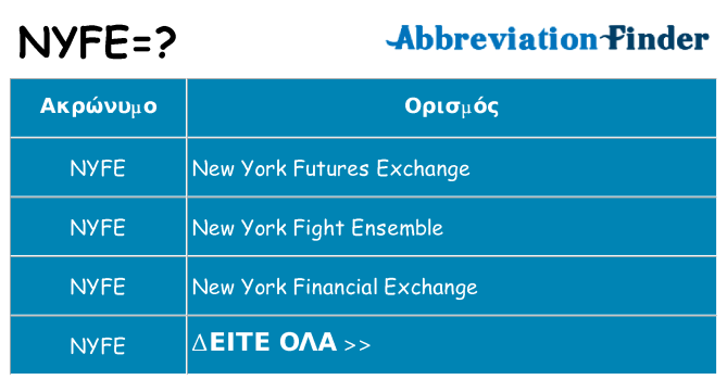 Τι σημαίνει nyfe ηρεμήσει