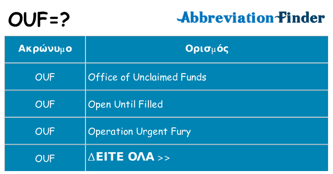 Τι σημαίνει ouf ηρεμήσει