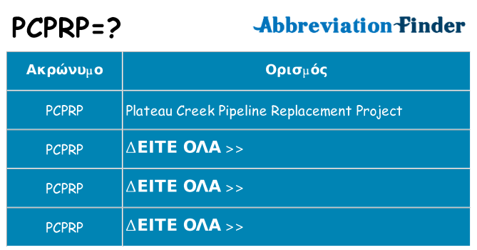 Τι σημαίνει pcprp ηρεμήσει