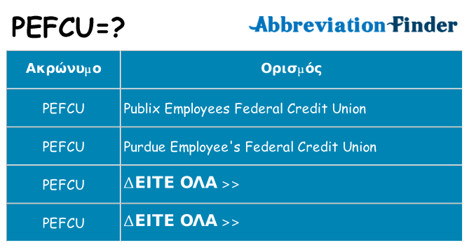 Τι σημαίνει pefcu ηρεμήσει