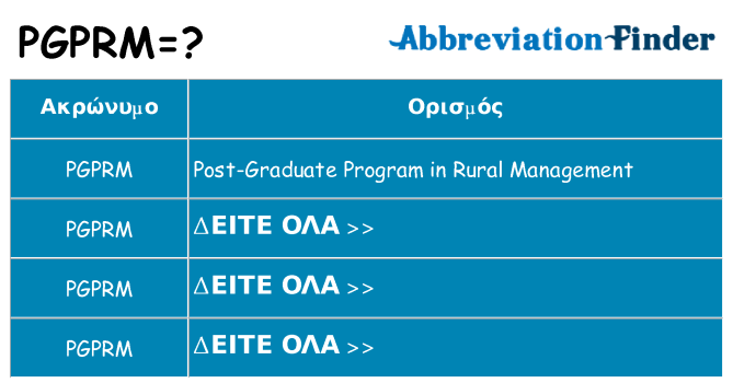 Τι σημαίνει pgprm ηρεμήσει