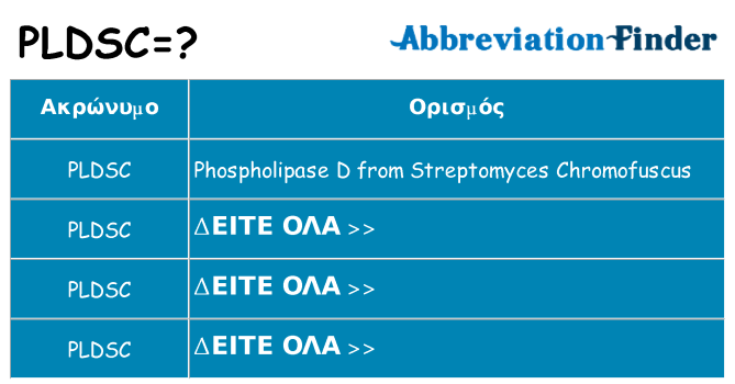 Τι σημαίνει pldsc ηρεμήσει