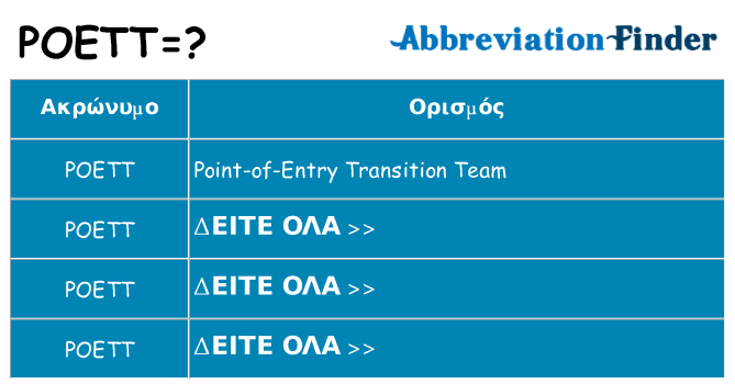 Τι σημαίνει poett ηρεμήσει