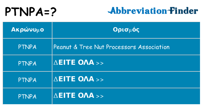 Τι σημαίνει ptnpa ηρεμήσει