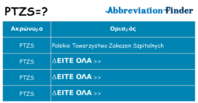 Τι σημαίνει ptzs ηρεμήσει