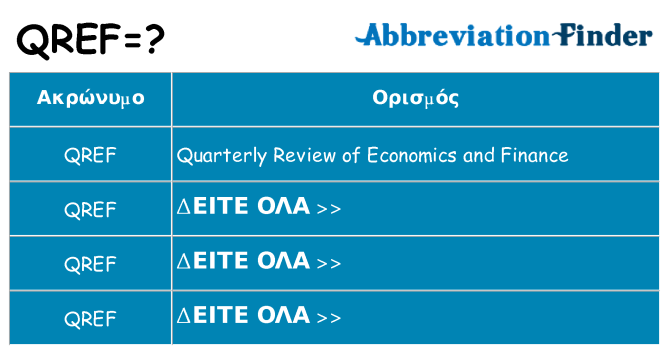 Τι σημαίνει qref ηρεμήσει