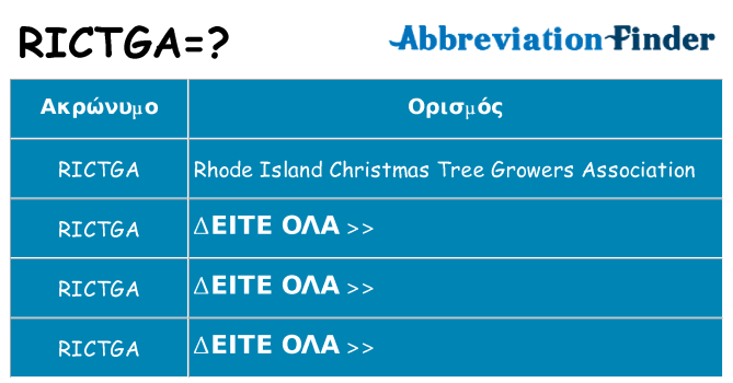 Τι σημαίνει rictga ηρεμήσει