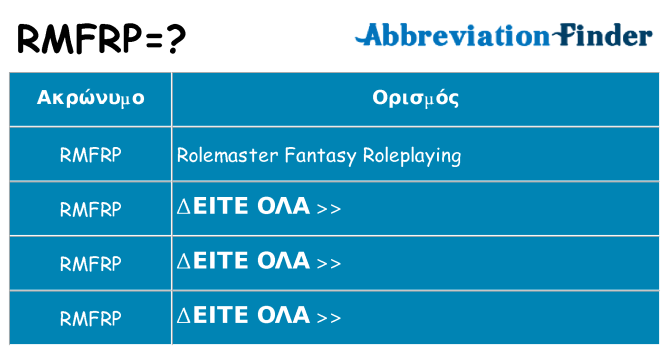Τι σημαίνει rmfrp ηρεμήσει