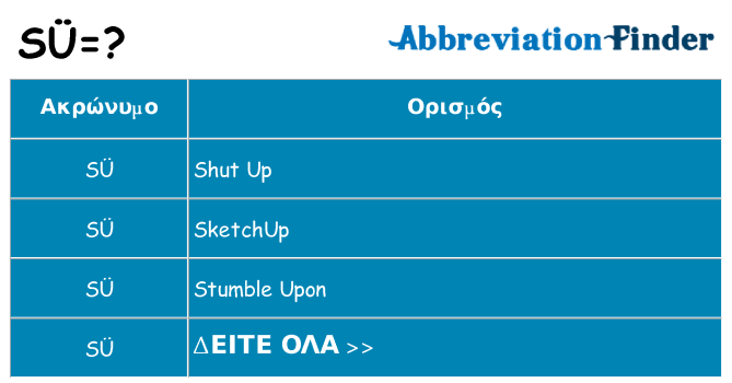 Τι σημαίνει su ηρεμήσει
