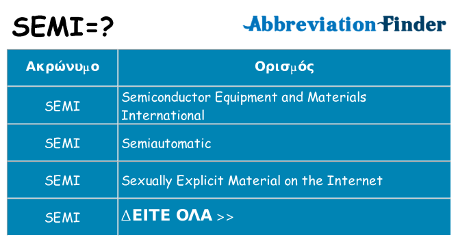 Τι σημαίνει semi ηρεμήσει