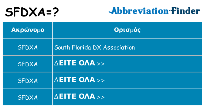 Τι σημαίνει sfdxa ηρεμήσει
