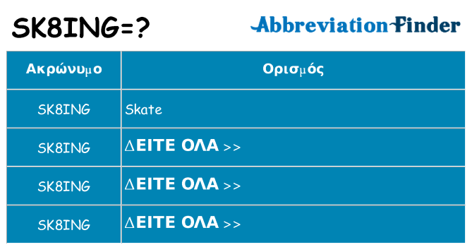 Τι σημαίνει sk8ing ηρεμήσει