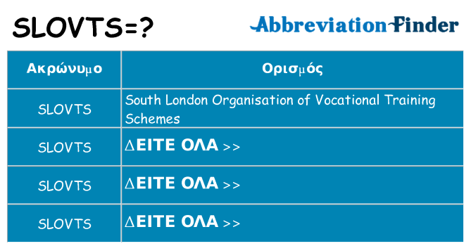Τι σημαίνει slovts ηρεμήσει