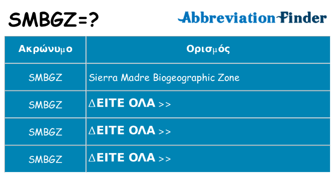 Τι σημαίνει smbgz ηρεμήσει