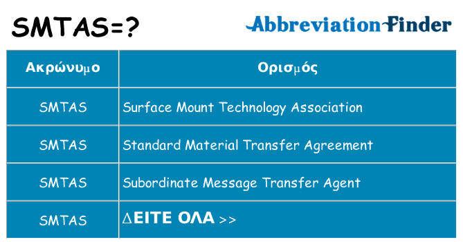 Τι σημαίνει smtas ηρεμήσει