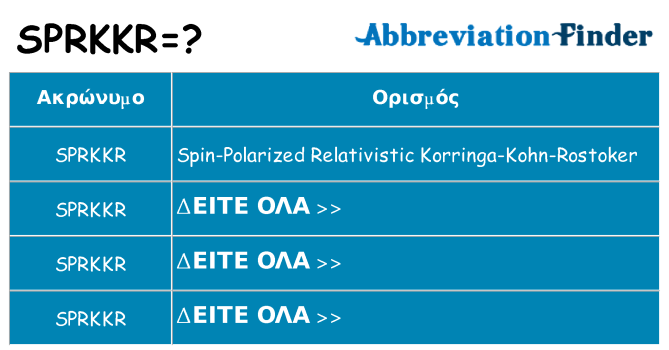 Τι σημαίνει sprkkr ηρεμήσει