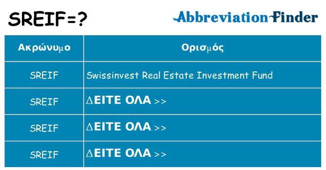 Τι σημαίνει sreif ηρεμήσει
